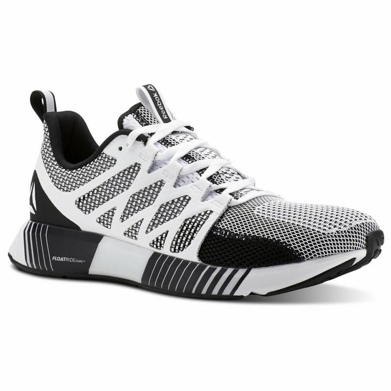 Adidasi Alergare Reebok Fusion Flexweave Cage Barbati Albi/Negrii/Gri Romania UX6719VT